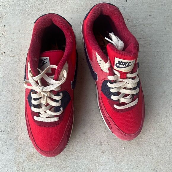 Nike rare Air max red, white and blue sneakers. - Picture 3 of 7